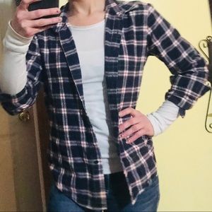 JustFab Plaid Button Up Shirt